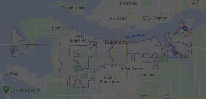 BRADENTON-FLORIDA-MAP