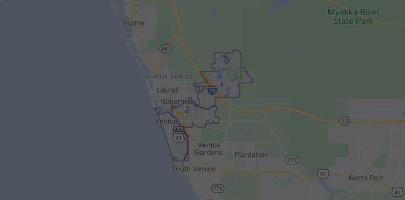 venice-florida-map Map of Venice, Florida