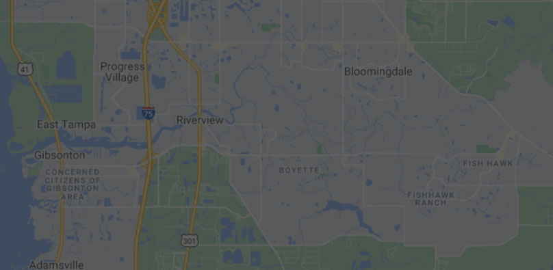 Map of Riverview, Florida