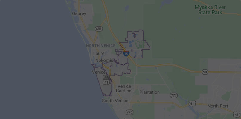 Map of Venice, Florida